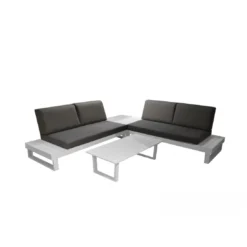 Salon D'angle Staten Avec Tablettes - Graphite / Oak 14 Salon D'angle Staten Avec Tablettes - Graphite / Oak -Verger Magique Soldes Boutique salon d angle staten avec tablettes coloris au choix 5