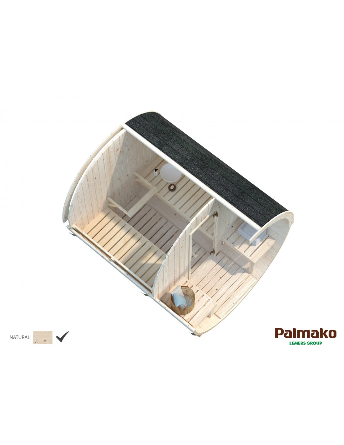 Sauna Anita 1.3 + 0.7 M² 3 Sauna Anita 1.3 + 0.7 M² – Image 3