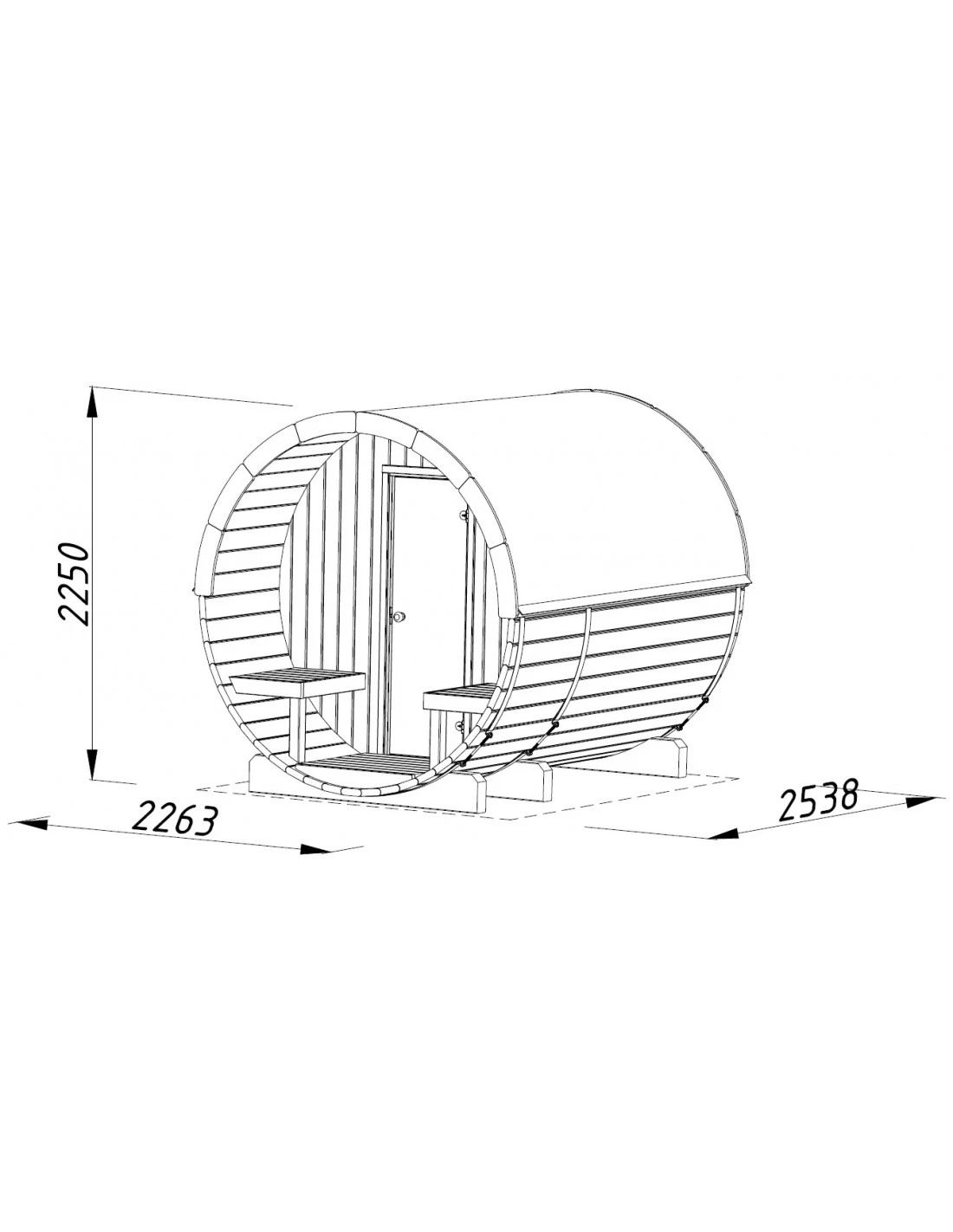 Sauna Anita 1.3 + 0.7 M² 5 Sauna Anita 1.3 + 0.7 M² – Image 5