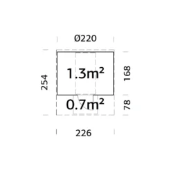 Sauna Anita 1.3 + 0.7 M² 13 Sauna Anita 1.3 + 0.7 M² -Verger Magique Soldes Boutique sauna anita 13 07 m 1 6
