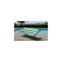 Set Hamac Metalik - Hamac Avec Support - Jobek - Vert Bleu écru 8 Set Hamac Metalik - Hamac Avec Support - Jobek - Vert Bleu écru -Verger Magique Soldes Boutique set hamac metalik hamac avec support toile au choix jobek 3