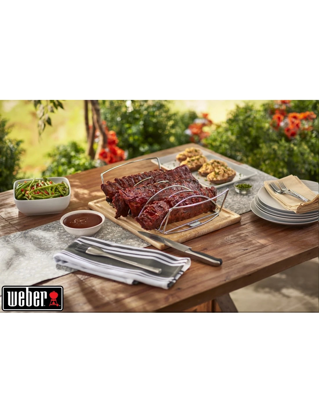 Support De Cuisson Multi-fonctions Pour Barbecue - Weber 9 Support De Cuisson Multi-fonctions Pour Barbecue - Weber – Image 9