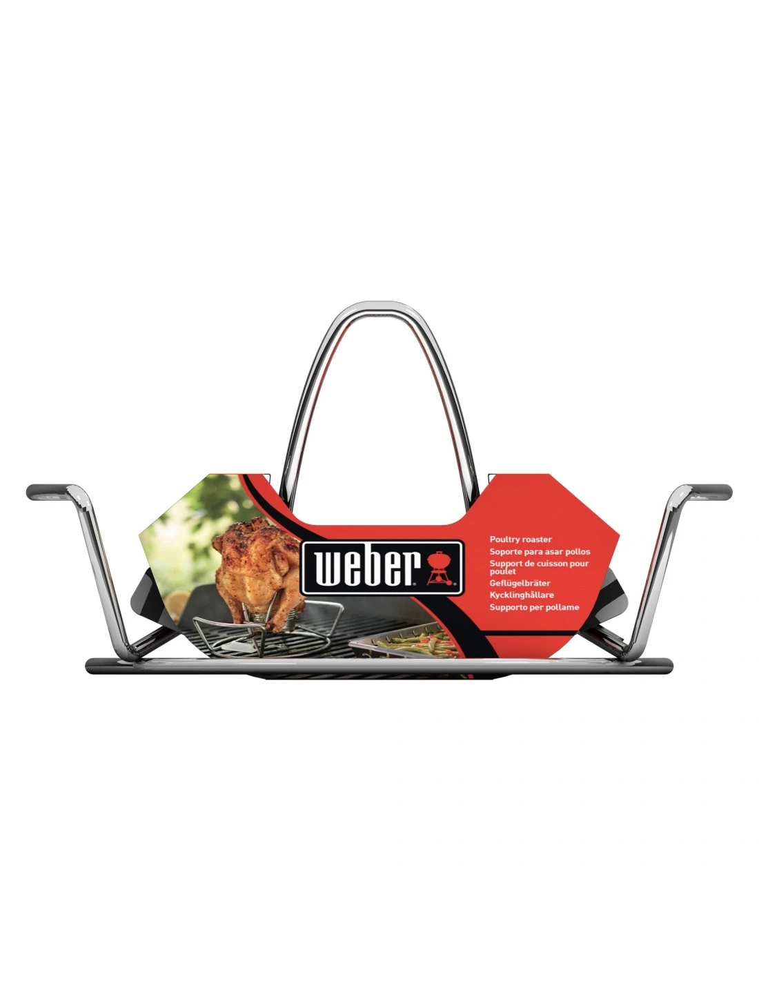 Weber Support De Cuisson Pour Poulet, Acier Inoxydable 4 Weber Support De Cuisson Pour Poulet, Acier Inoxydable – Image 4
