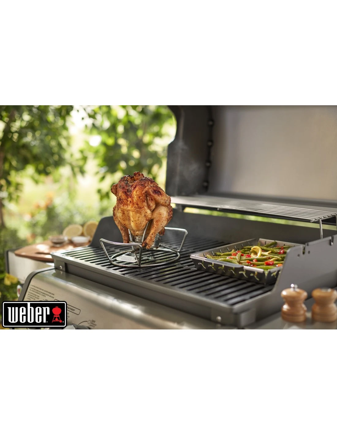 Weber Support De Cuisson Pour Poulet, Acier Inoxydable 5 Weber Support De Cuisson Pour Poulet, Acier Inoxydable – Image 5