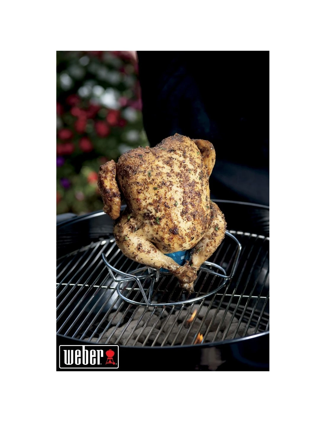 Weber Support De Cuisson Pour Poulet, Acier Inoxydable 7 Weber Support De Cuisson Pour Poulet, Acier Inoxydable – Image 7