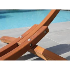 Support Hamac En Bois De Mélèze Avec Toile Lin Coton 7 Support Hamac En Bois De Mélèze Avec Toile Lin Coton -Verger Magique Soldes Boutique support hamac en bois de meleze avec toile lin coton proloisirs 2