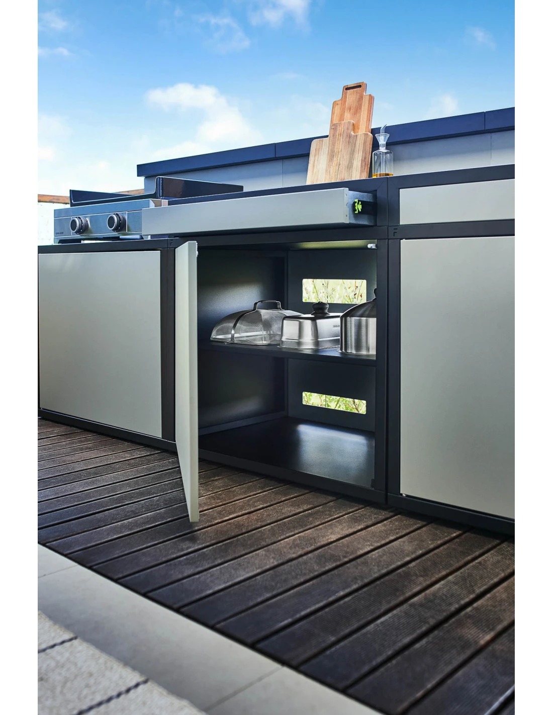 Support Plancha SPAF NG Acier Noir Et Gris Clair - Forge Adour 3 Support Plancha SPAF NG Acier Noir Et Gris Clair - Forge Adour – Image 3