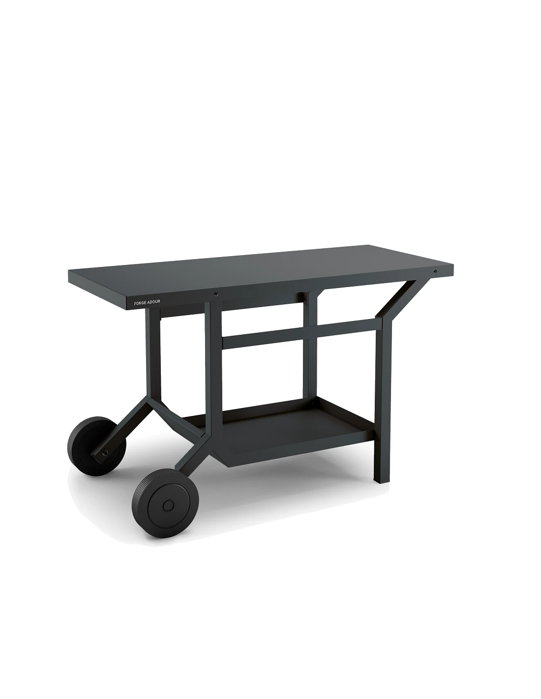 Table Roulante Acier Pour Toute Plancha - TRA - Forge Adour - Acier Noir 1 Table Roulante Acier Pour Toute Plancha - TRA - Forge Adour - Acier Noir