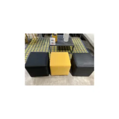 Tabouret CUB 43 X 43 Cm En Aluminium Et Toile TPEP - Noir 6 Tabouret CUB 43 X 43 Cm En Aluminium Et Toile TPEP - Noir -Verger Magique Soldes Boutique tabouret cub 43 x 43 cm aluminium et toile tpep proloisirs 2