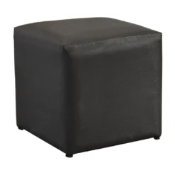 Tabouret CUB 43 X 43 Cm En Aluminium Et Toile TPEP - Noir