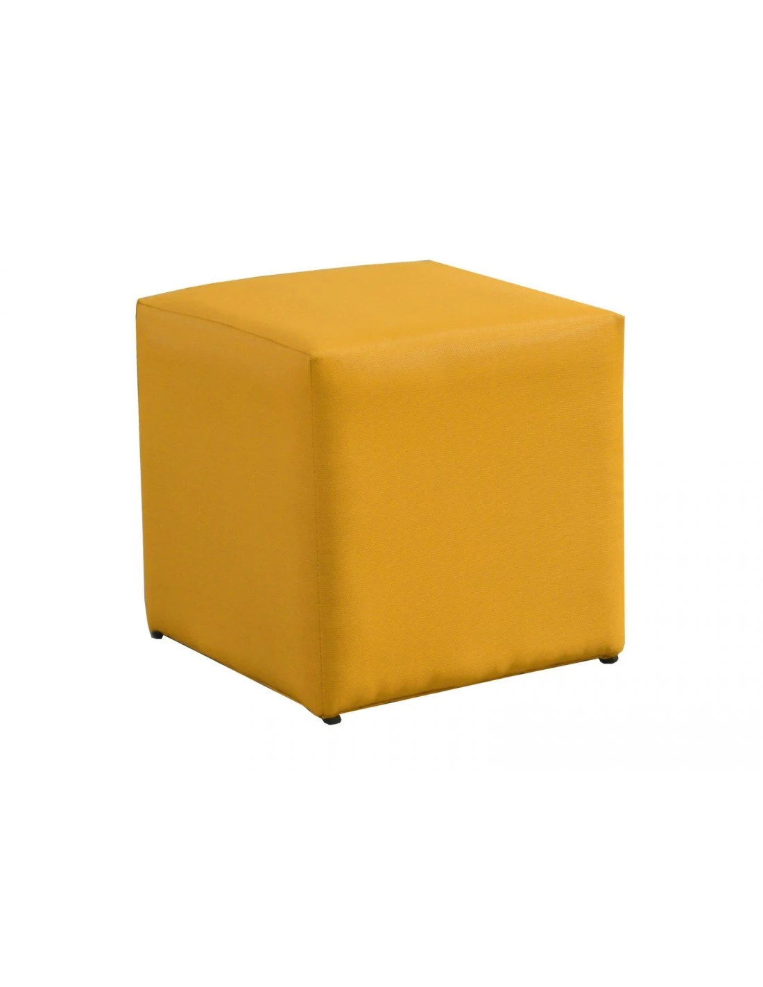 Tabouret CUB 43 X 43 Cm En Aluminium Et Toile TPEP - Moutarde 1 Tabouret CUB 43 X 43 Cm En Aluminium Et Toile TPEP - Moutarde