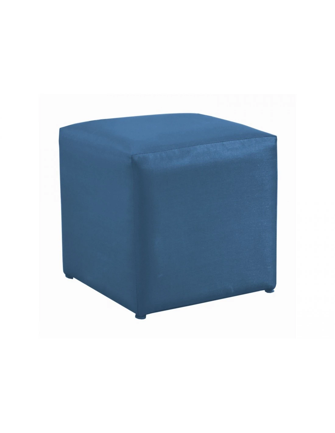 Tabouret CUB 43 X 43 Cm En Aluminium Et Toile TPEP - Bleu 1 Tabouret CUB 43 X 43 Cm En Aluminium Et Toile TPEP - Bleu