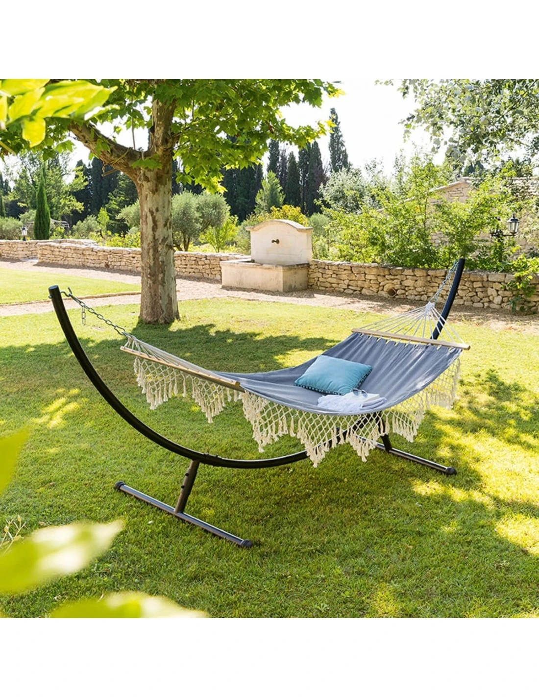 Toile De Hamac Rialto - L.200 X P.100 Cm - Perle 2 Toile De Hamac Rialto - L.200 X P.100 Cm - Perle – Image 2