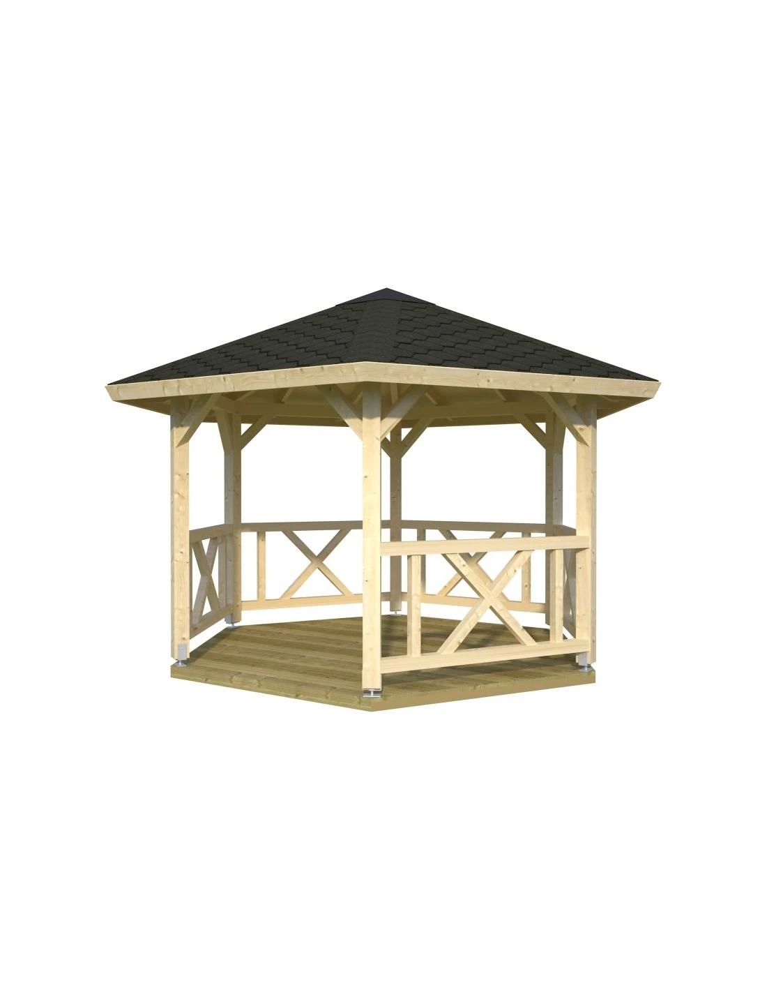 Tonnelle De Jardin Betty 9.9 M² En Bois Massif Lamellé-collé 3 Tonnelle De Jardin Betty 9.9 M² En Bois Massif Lamellé-collé – Image 3