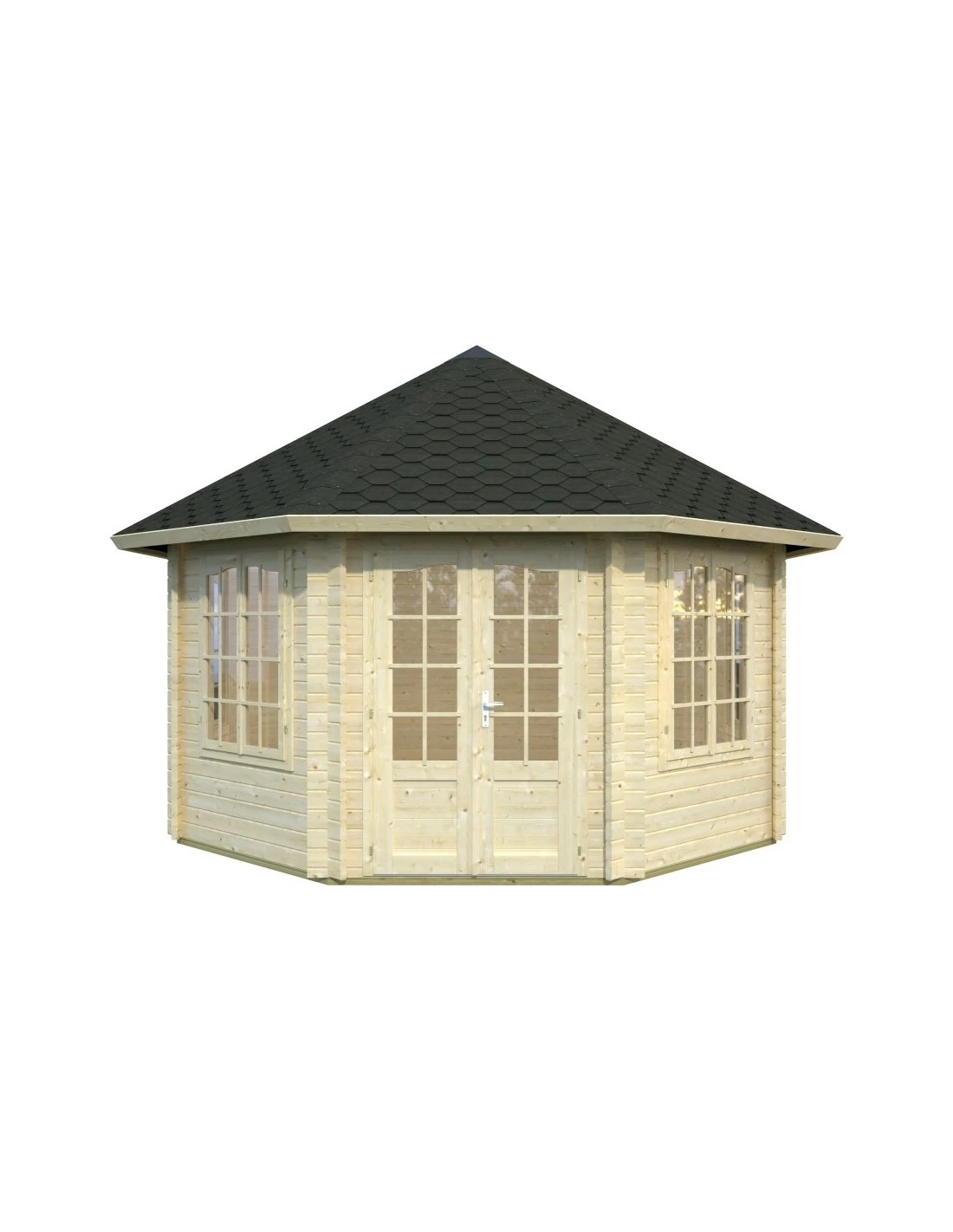 Tonnelle De Jardin Hanna 14.1 M² Avec Plancher En Bois Massif 44 Mm 2 Tonnelle De Jardin Hanna 14.1 M² Avec Plancher En Bois Massif 44 Mm – Image 2