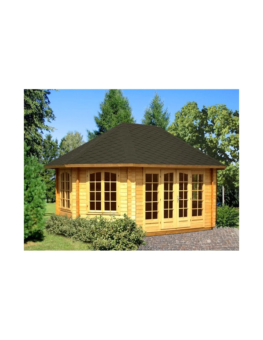 Tonnelle De Jardin Hanna 20.3 M² Avec Plancher En Bois Massif 44 Mm 3 Tonnelle De Jardin Hanna 20.3 M² Avec Plancher En Bois Massif 44 Mm – Image 3