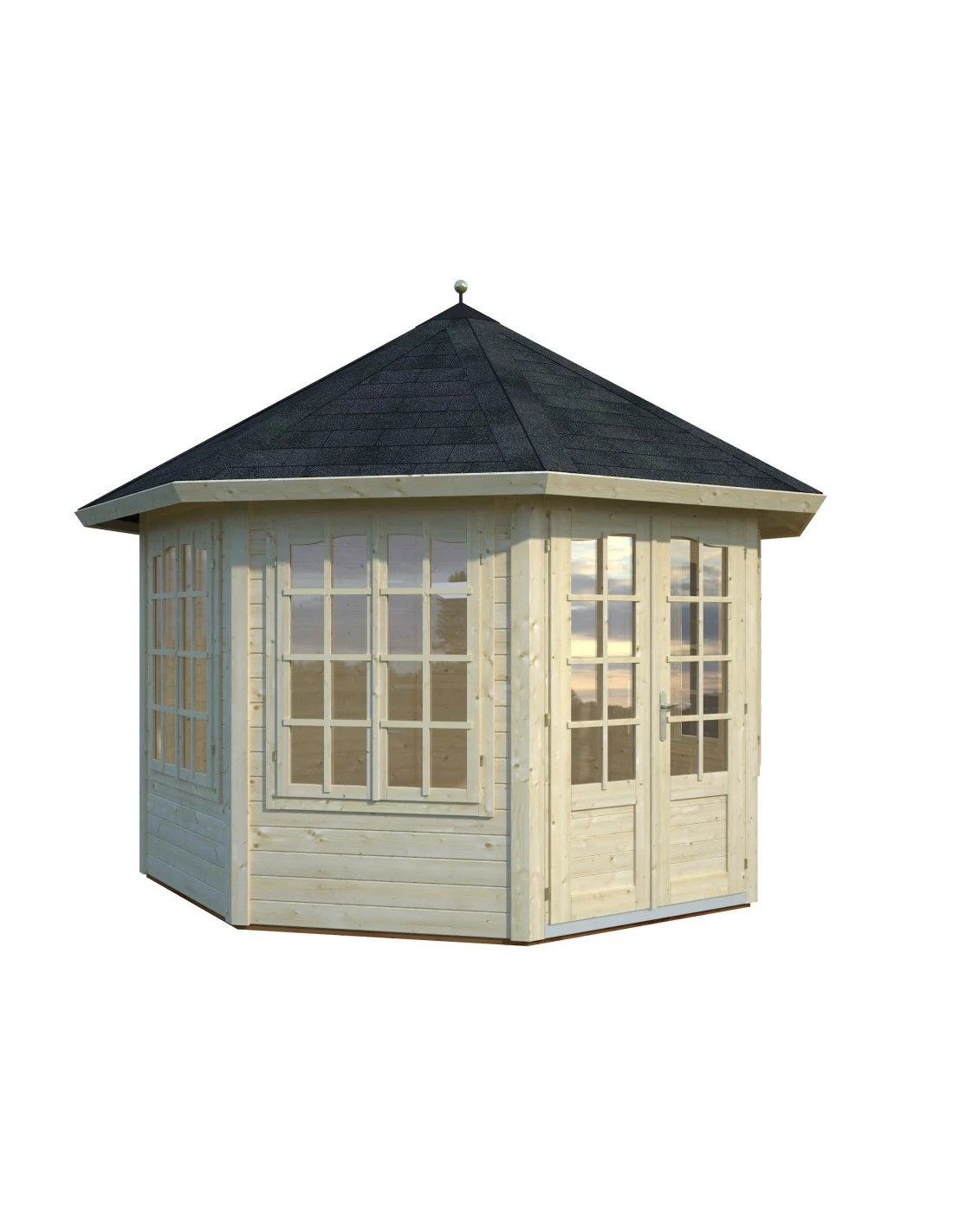 Tonnelle De Jardin Véronica 9.2 M² Avec Plancher En Bois Massif 34 Mm 2 Tonnelle De Jardin Véronica 9.2 M² Avec Plancher En Bois Massif 34 Mm – Image 2