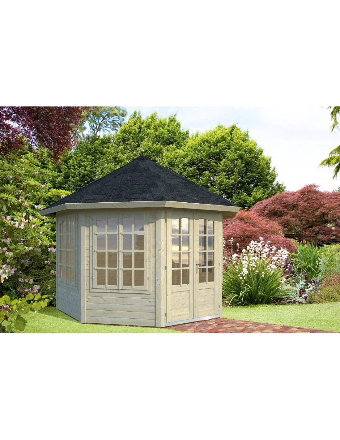 Tonnelle De Jardin Véronica 9.2 M² Avec Plancher En Bois Massif 34 Mm 1 Tonnelle De Jardin Véronica 9.2 M² Avec Plancher En Bois Massif 34 Mm