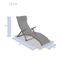 Transat Basculant Decima - Aluminium Et Texaline - Graphite / Anthracite -Verger Magique Soldes Boutique transat basculant decima aluminium et texaline graphite anthracite 1 6