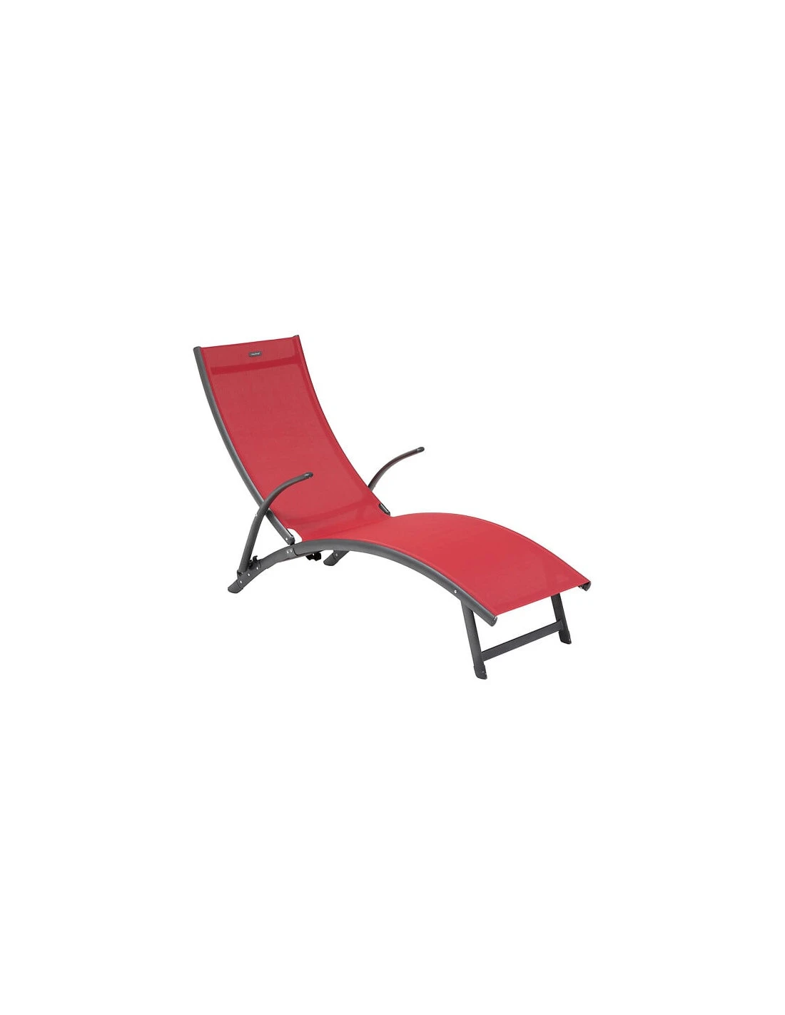 Transat Pliant Samba - 4 Positions - Aluminium Anodisé - Graphite / Grenade 5 Transat Pliant Samba - 4 Positions - Aluminium Anodisé - Graphite / Grenade – Image 5