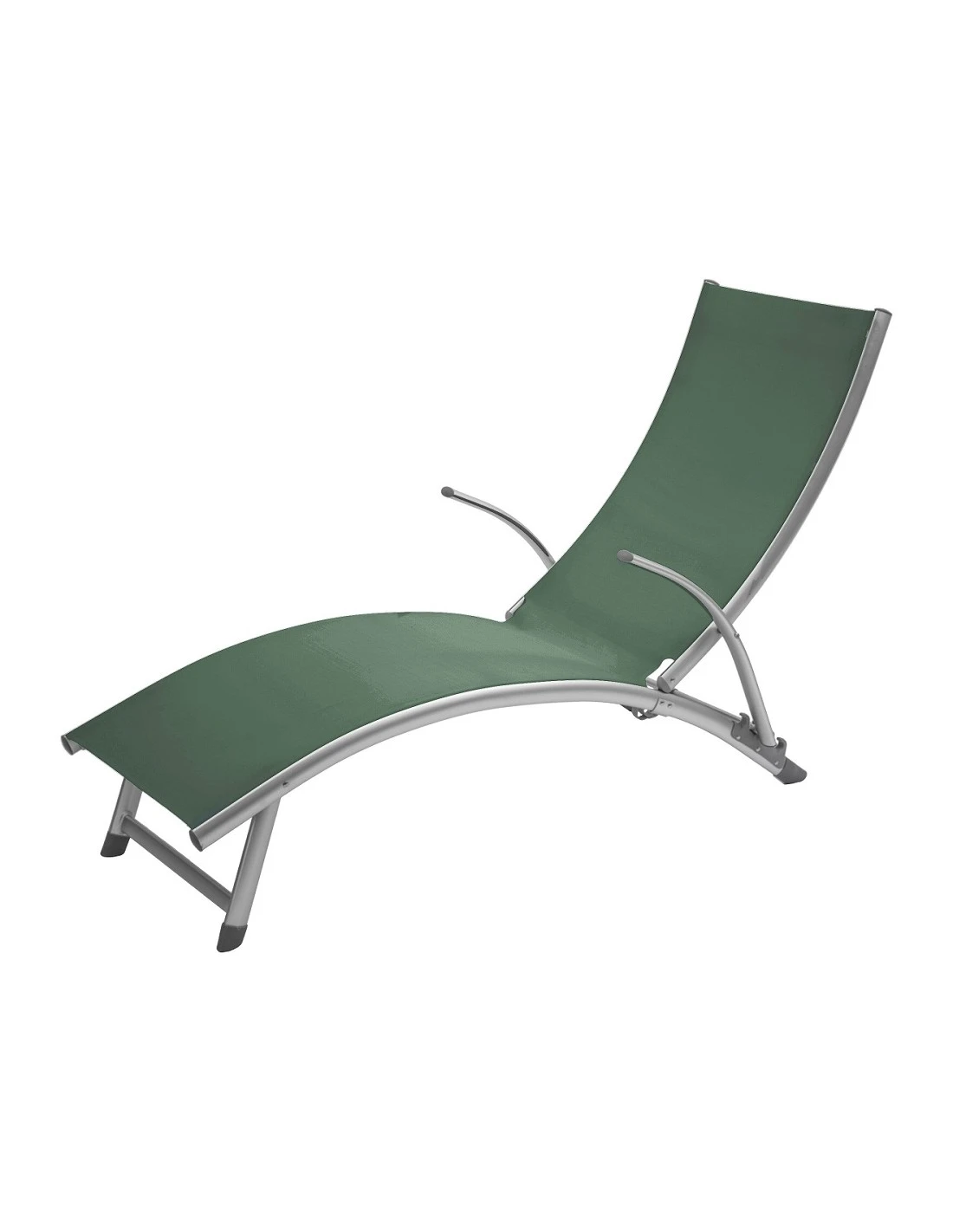 Transat Pliant Samba - 4 Positions - Aluminium Anodisé - Graphite / Olive 5 Transat Pliant Samba - 4 Positions - Aluminium Anodisé - Graphite / Olive – Image 5