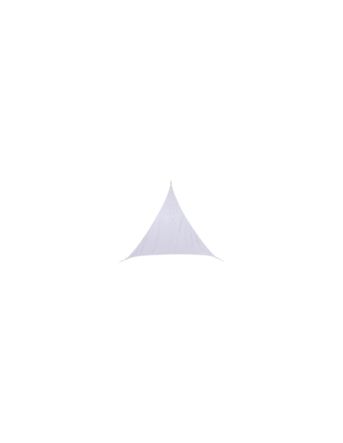Voile D'ombrage Curacao Triangulaire 2 X 2 X 2 M - Polyester - Blanc 2 Voile D'ombrage Curacao Triangulaire 2 X 2 X 2 M - Polyester - Blanc – Image 2