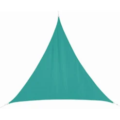 Voile D'ombrage Curacao Triangulaire 3 X 3 X 3 M - Polyester - Emeraude