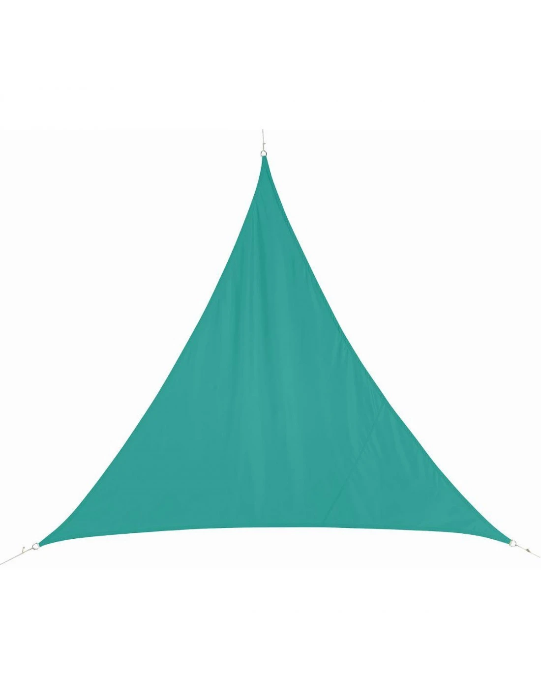 Voile D'ombrage Curacao Triangulaire 3 X 3 X 3 M - Polyester - Emeraude 1 Voile D'ombrage Curacao Triangulaire 3 X 3 X 3 M - Polyester - Emeraude