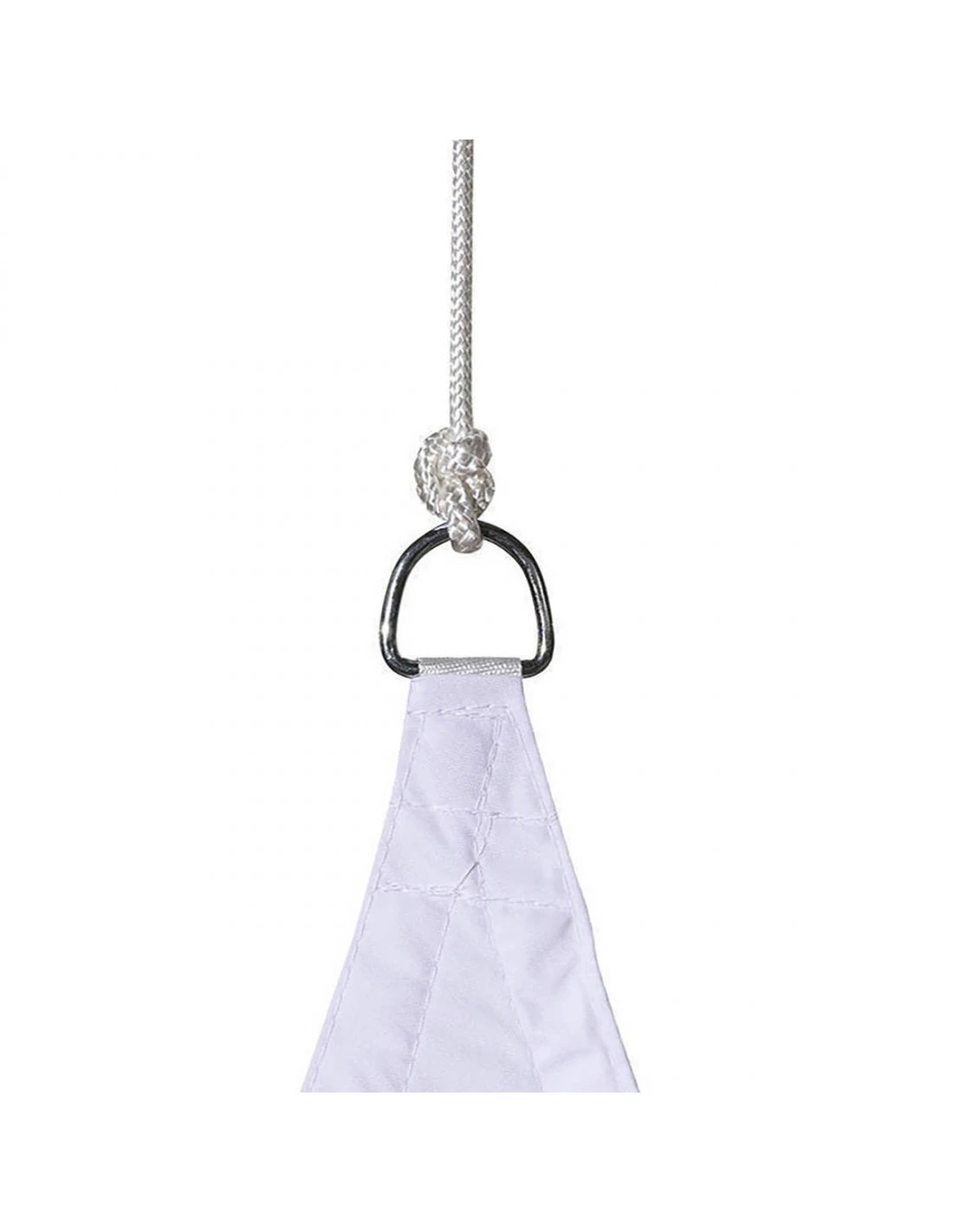 Voile D'ombrage Curacao Triangulaire 4 X 4 X 4 M - Blanc 2 Voile D'ombrage Curacao Triangulaire 4 X 4 X 4 M - Blanc – Image 2