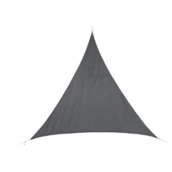 Voile D'ombrage Curacao Triangulaire 4 X 4 X 4 M - Coloris Au Choix - Ardoise